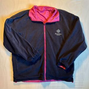 Vintage 90s Ketchikan Alaska Reversible Jacket Pink/Blue Gorpcore Y2K Ski Santco
